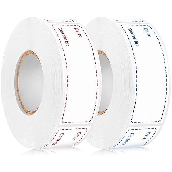 1000Pcs Removable Freezer Labels,1 x 3 Inch Food Labels for Food Containers Food Date Stickers Refrigerator Food Storage Labels Easy Clean No Residue