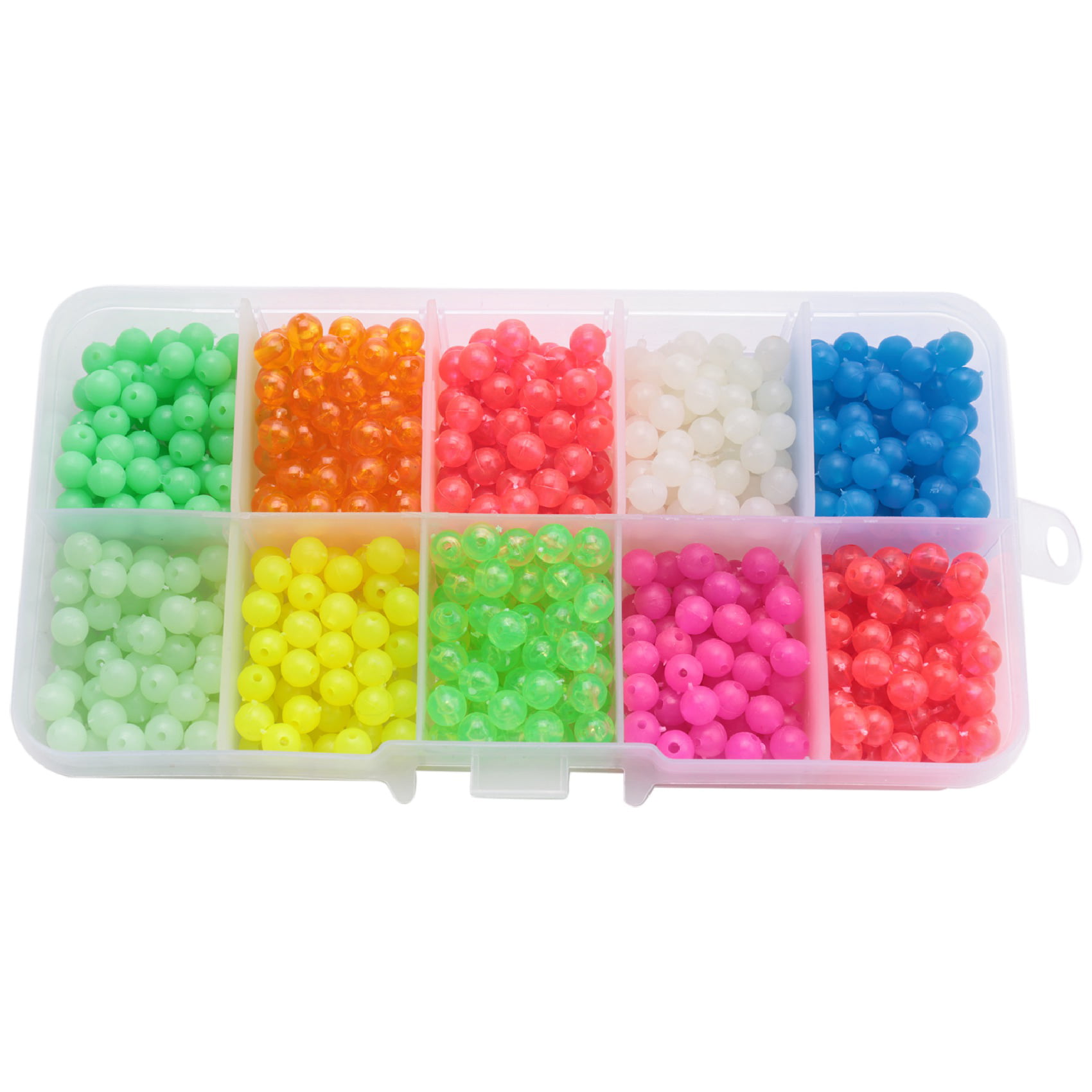 1000Pcs/Set Hard Fishing Beads 5mm Floats Plastic Glow Beads