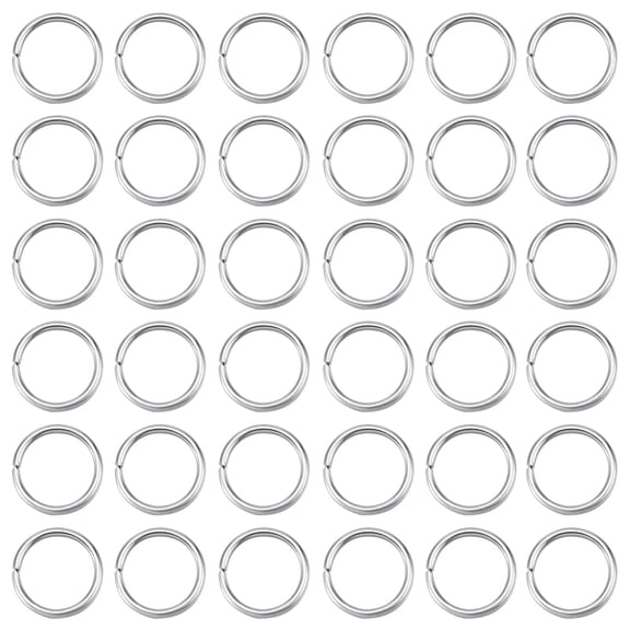 1000Pcs Silver Jump Ring Stainless Steel Open Jump Rings Bulk Hypoallergenic Small Round Single Loop Clasp Open Jump Ring