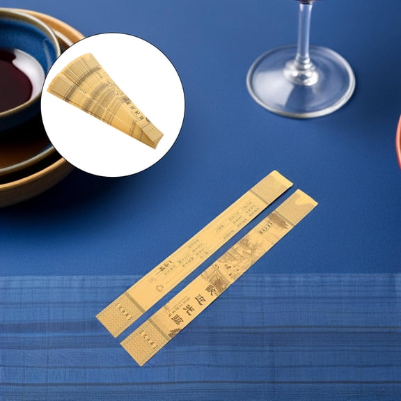 1000Pcs Spoon Paper Sleeve Kraft Paper Disposable Cutlery Pouch for Sushi Shop Kitchen Supplies