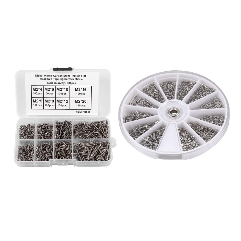 500pcs Micro Tiny Repair Screw Kit, With Screwdriver, Small