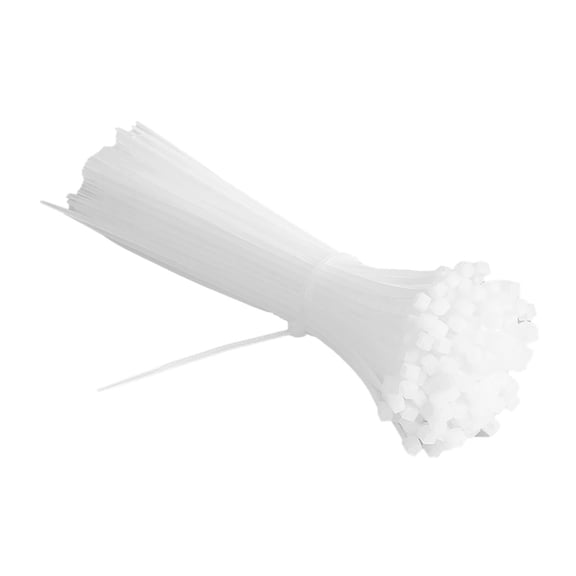 1000Pcs White Nylon Cable Zip Ties Set Thickened Safe Non Slip Practical Heat Resistant Wire Ties Kit Width 1.8mm / 0.07in