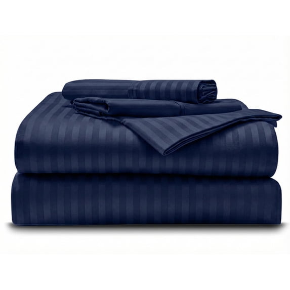Striped Pattern Sheet Set 1000TC Egyptian Cotton 4-Piece Striped Sheet Set, 26