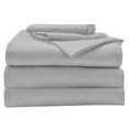 thumbnail image 1 of 1000TC Split King Size 5-Piece Sheet Set Giza Cotton - Premium 1000-Thread-Count 100% Egyptian Cotton, Fit Upto 18 inches Deep Pockets Mattress - Light Grey, 1 of 7