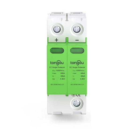 1000V Dc Surge Protective Device 2P 20Ka Voltage Protector And Arrester For Pv