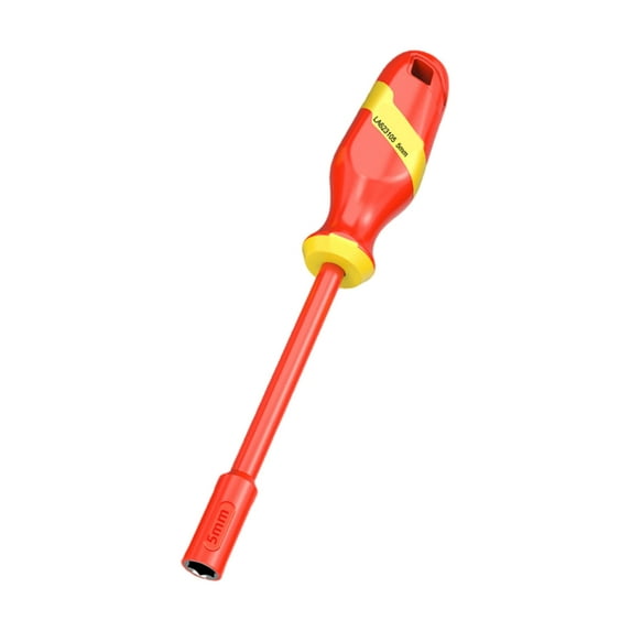 1000V Insulation Deep Well Socket Screwdriver With Nonslip Grip Insulated Hand Tool For Electricians And Technicians