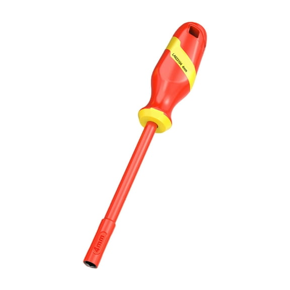 1000V Insulation Deep Well Socket Screwdriver With Nonslip Grip Insulated Hand Tool For Electricians And Technicians