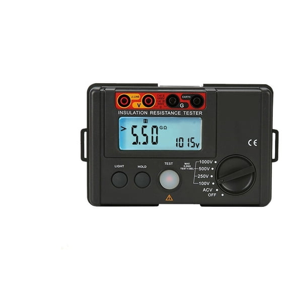 1000V Insulation Earth Ground Resistance Meter Megger Auto Range Ohm Tester Megohmmeter Voltmeter ,Easy to Use