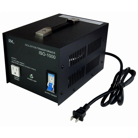 1000VA,/Watts AC Isolation Transformer with Pass-Through Grounding