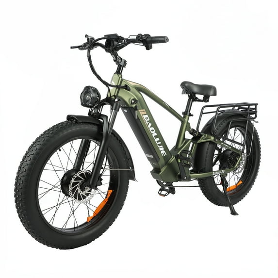 1000W 1000W Adult Dual Motor Mountain Bike, 48V20Ah Battery, 32 mph Electric Bike, 24 Inch Fat Tire Electric Bike, 7 Speed Hydraulic Disc Brake Electric Bike UL2849