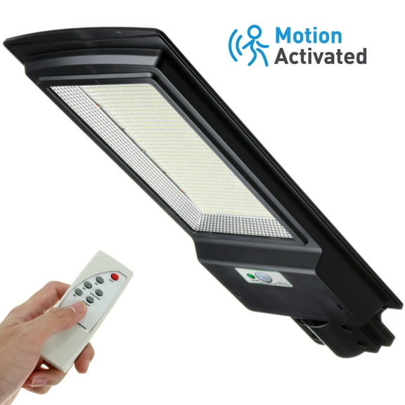 1000W/2000W LED Solar Street Lights, 436/936 LEDs, with Remote Control, Timing Control, Dusk to Daybreak, Outdoor Solar Security lights w/ Motion Sensor, Ideal for Parking Lot, Pathway, Yard, Road