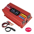 thumbnail image 1 of 1000W 2000W Modified Sine Wave Peak Power Inverter, DC 12V to AC 110V Car Inverter with 2USB & 2AC Outlets, LCD Display for RV, Truck, Camping, Travel Red, 1 of 10