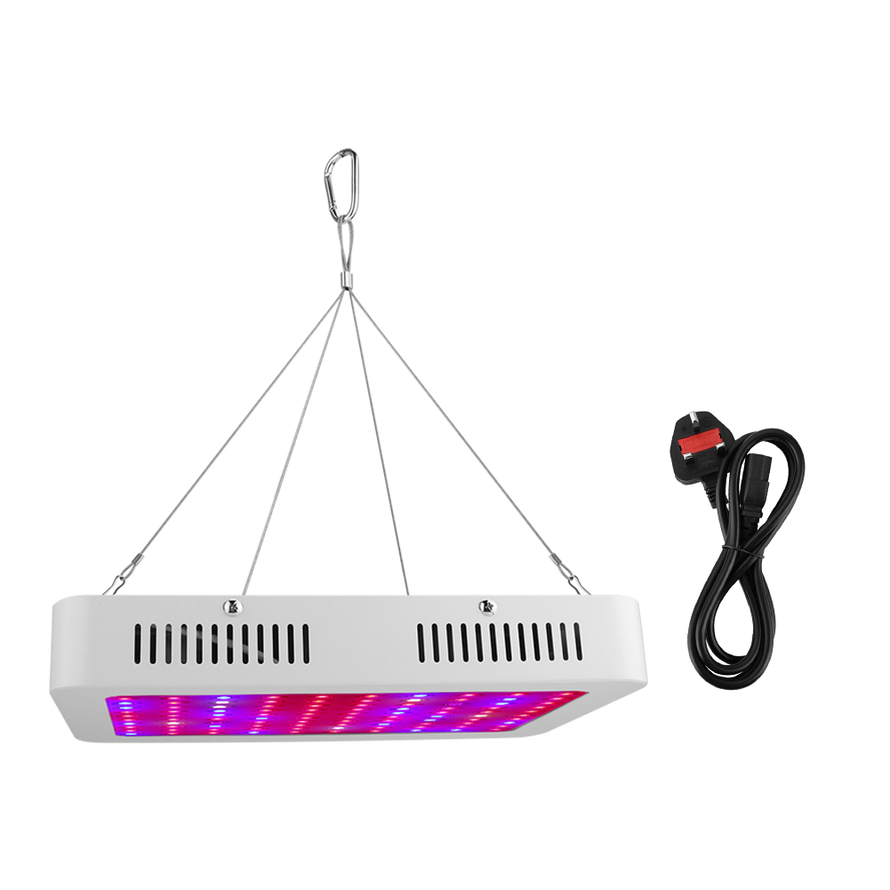 1000W 85-265V LED Double Full Spectrum Plant Growth Lamp Indoor Vegetable Flowers Growing Lighting Fill LightUK Plug