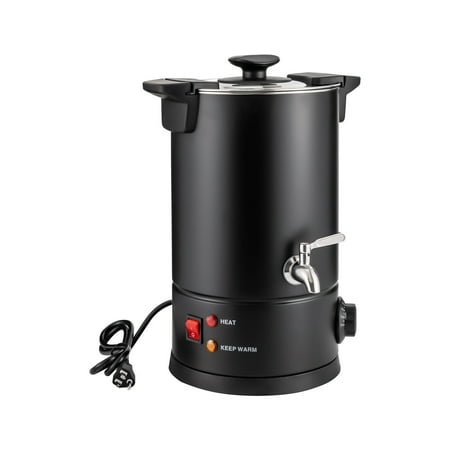 1000W 8L/270Oz Stainless Steel Electric Commercial Coffee Urn / Percolator Coffee Pot,30-110°C/86-230°F
