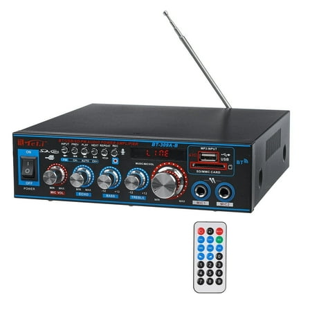 1000W Car Amplificador HIFI 2 CH Power Amplifier Home Theater Amplifier Support FM USB SD/Remote Control ,Multiple Applications