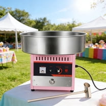 1000W Commercial Floss Maker, Commercial Cotton Candy Machine, Electric Commercial Pink Cotton Candy Machine, Electric Cotton Candy Machine with Stainless Steel Bowl&Sugar Scoop for Holiday Event, Ma