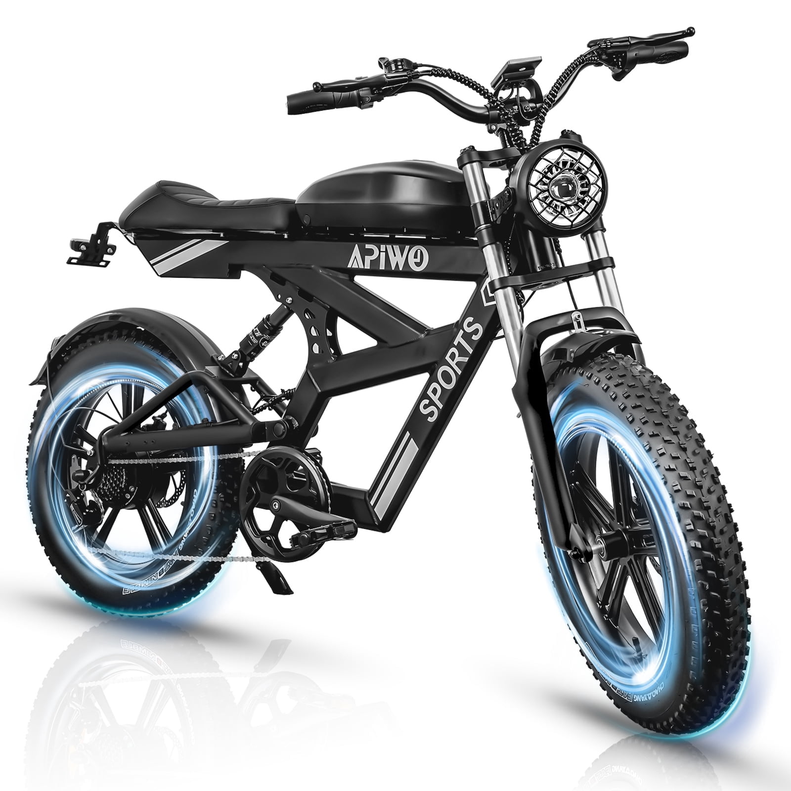 1000W Double Disc Brake Adult Ebike 48V 20AH 20" Fat Tire Ebike 55MPH 80-120km