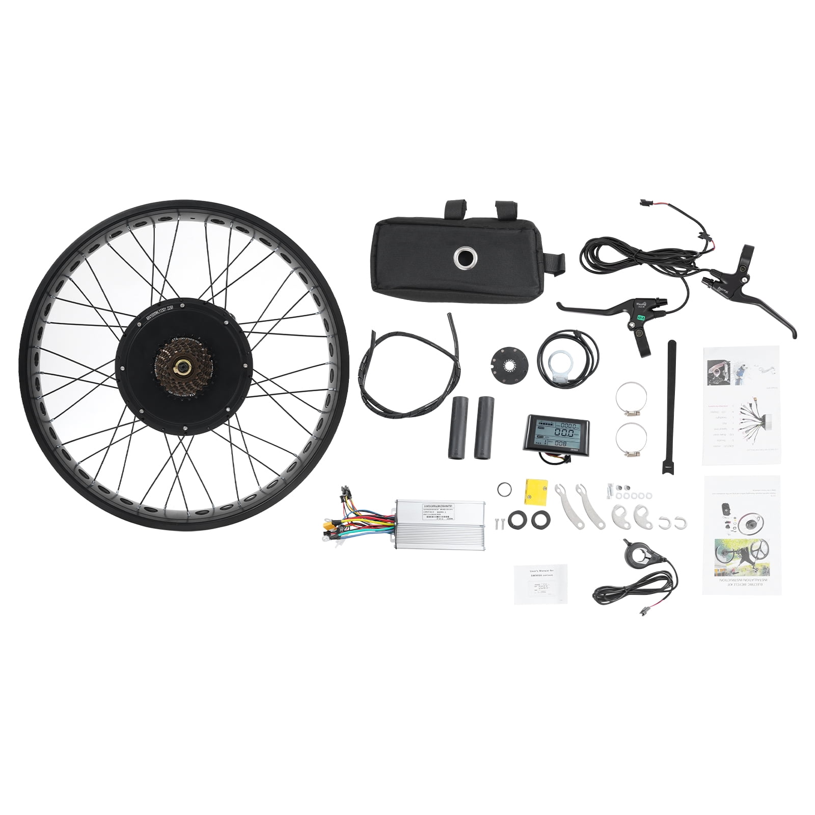 Conversion Kit Wheel 1000W E-Bike Conversion Kit with LCD Display, Back Wheel E-Bike ...