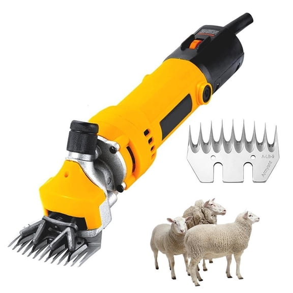 1000W Electric Sheep Shearing Cutter 9 Gears Goat Wool Shaving Adjustment Push Trimmer Tool Powerful Scissor Machine