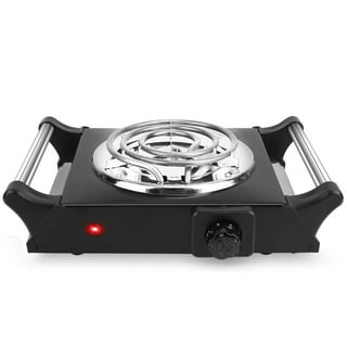 Wobythan 1000W Single Burner,Portable Electric Cooktop Camping Stove Mini  Hot Plate Heating