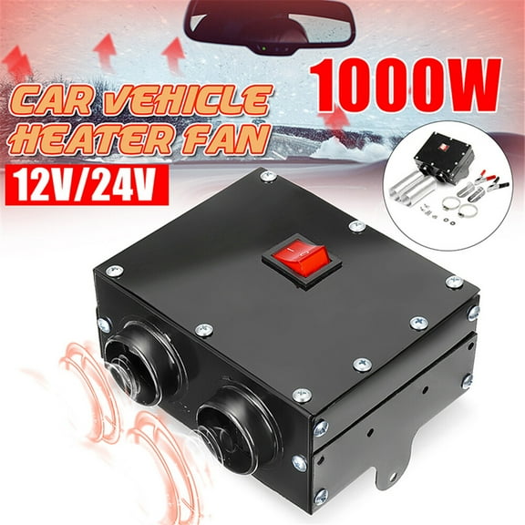 1000W Fast Heating Car Truck Heater Warmer 12V Demister Defroster Electric Fan