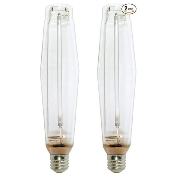 1000W High Pressure Sodium HID Bulb - E39 Base, S52 ANSI - 2-Pack - Warm White 2000K - Long Life for Street Lights, Warehouses, Stadiums