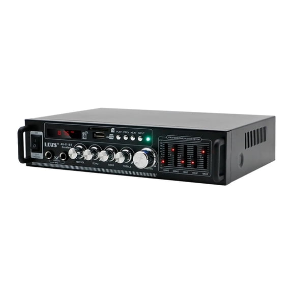 1000W Home Car Power Amplifiers 2 Channel Bluetooth Surround Sound FM USB Remote Control Mini HIFI Digital Stereo Amp