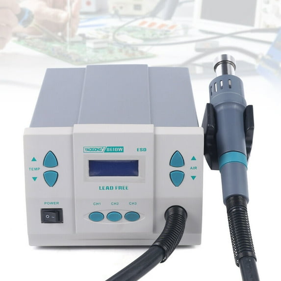 1000W Hot Air Rework Station Soldering Heat Gun Digital Display Station 110V