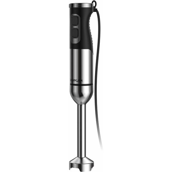 1000W Immersion Blender with 25-Speed and Copper Motor Silver Bestseling