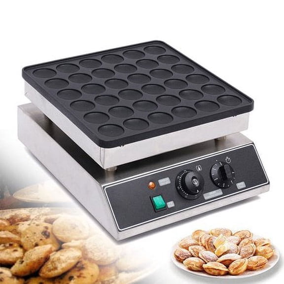 1000W Nonstick Electric 36pcs Mini Dutch Pancake Baker Maker Waffle Maker 1KW