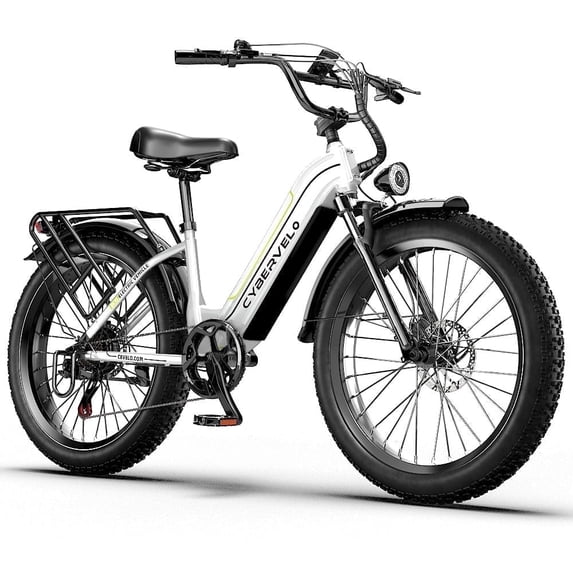 750W Peak Ebike for Adults,Detachable Battery 26" Fat Tire Step-Thru 7-Speed,Adult All Terrain