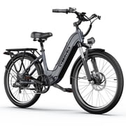 750W Peak up to 80 Miles 25AH Removable Battery Ebike, 26" 7-Speed,Adults City Commueter