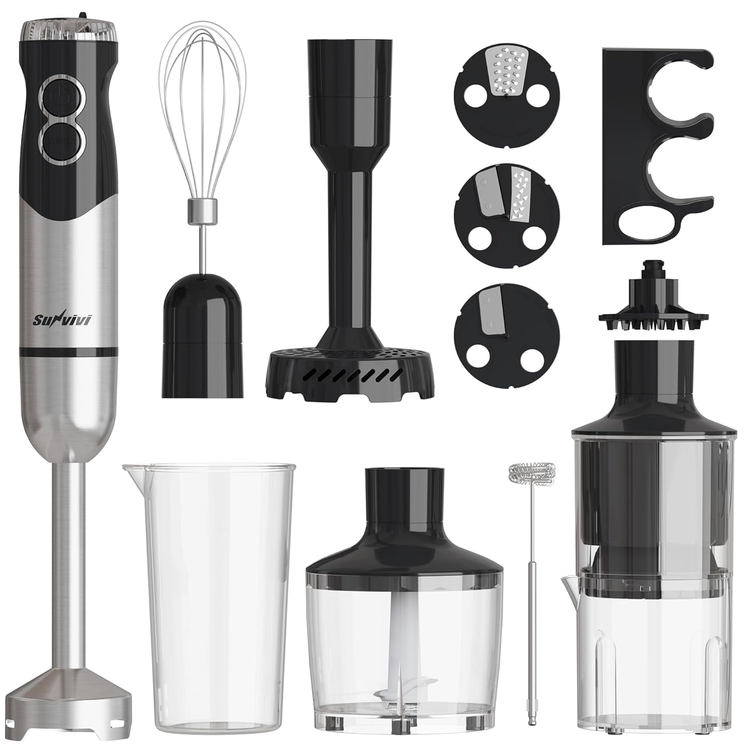 Hand Make Food 1000W Professional Hand Blender, 12-Speed Heavy Duty Immersion Blender ...