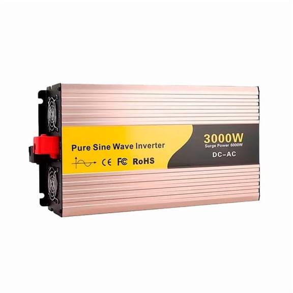 1000W Pure Sine Wave Home Power Inverter, DC 12V to AC 110V, Car or Off-Grid Backup Power Supply