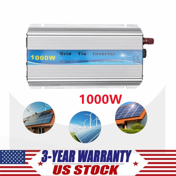 1000W Solar Micro Inverter Grid Tie Solar Panel Inverter MPPT Pure Sine Wave NEW
