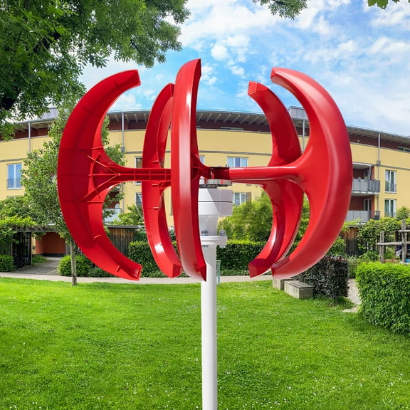 1000W Wind Turbine Generator Kit, 12V/24V 5-Blade Permanent Magnet Generator, Low Start Wind Speed 2M/S, for Home Farm Off-Grid Wind Power System