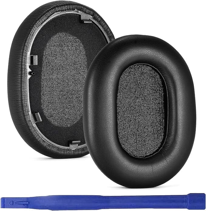 1000XM5 Protein Leather Replacement Earpads Compatible with WH-1000XM5(WH1000XM5) Headphones,Earmuffs Earcushions Ear Pads with Noise Reduction Memory Foam(Similar/Black)