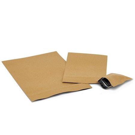 1000ea - 2-3/8 X 3-1/8 Kraft Plastic Bags W/Aluminum Plating by Paper Mart