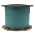 thumbnail image 1 of COMZON 1000ft Aqua OM3 Multimode Fiber Optic Cable 50/125, 10Gbit, Riser Rated, 2-Strand Fiber Indoor Distribution, 1 of 7