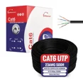 thumbnail image 1 of Cat6 Ethernet Cable, 1000ft Bulk Pull Box, 23AWG Solid UTP LAN Wire, 550MHz RJ45 Network Cable, Copper Clad Aluminum (CCA), Black, Cables Direct Online, 1 of 7