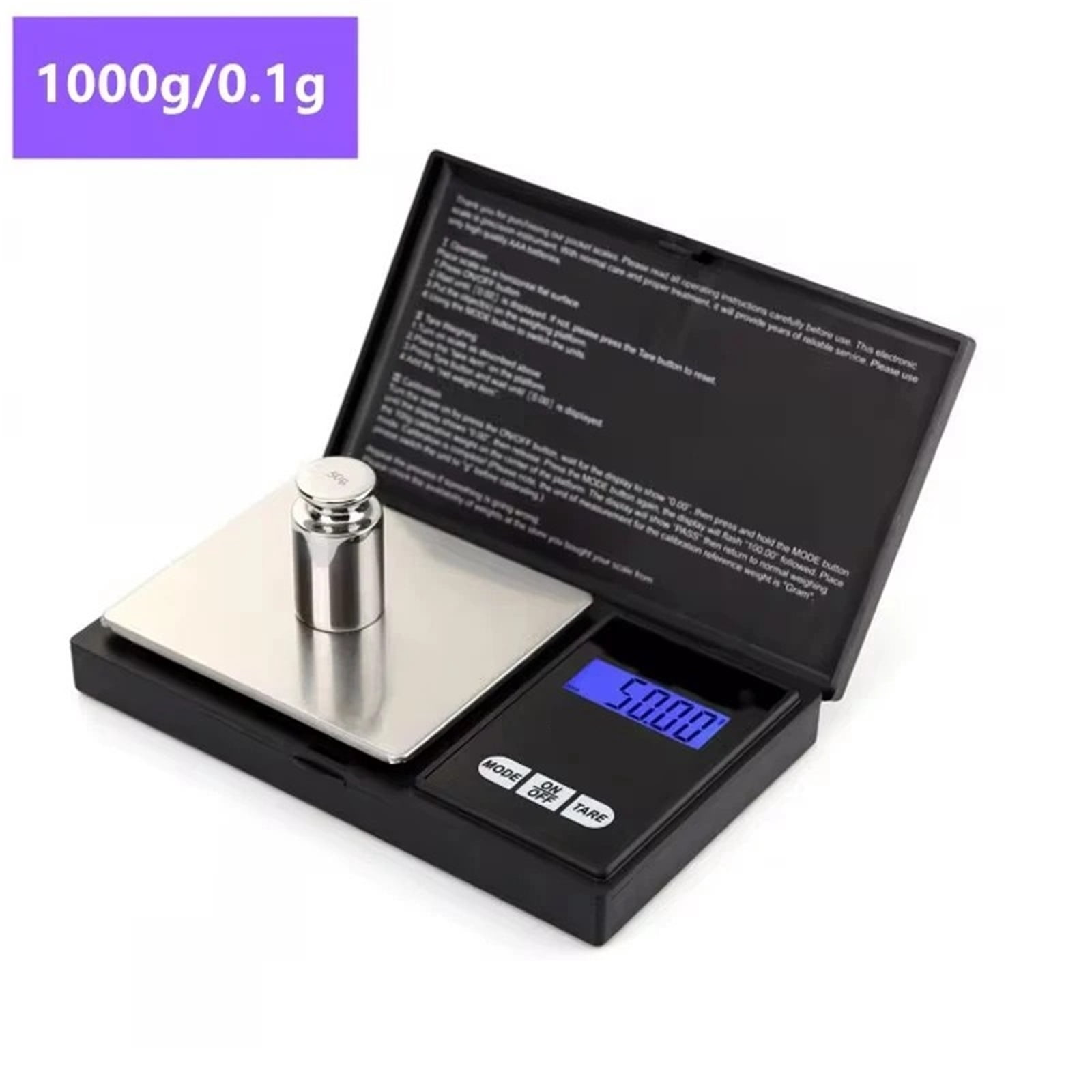 1000g/0.1g,200g/0.01g,500g/0.01g,100g/0.01g Electronic Scales Gram Weight Balance Scales ,Easy to Operate