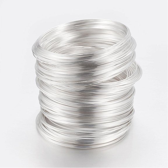 1000g Carbon Steel Memory Wire for Bracelet Making Silver 0.6mm(22 Gauge) 55mm 2300 circles/1000g
