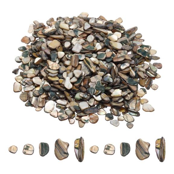 1000g Crushed Shells Irregular Natural Mosaic Sea Shell Fragments for Home Decoration Art Crafts DIY Projects Dark Grey