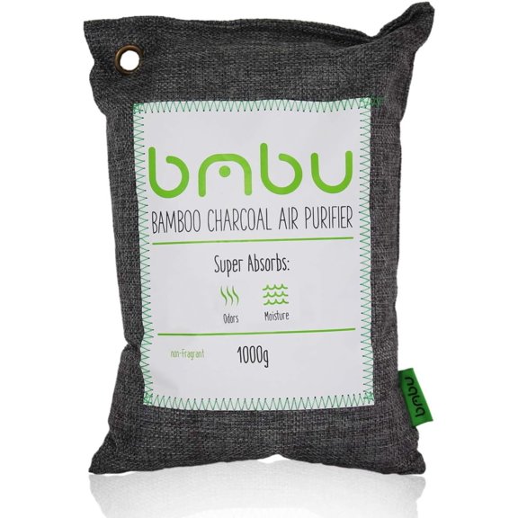 1000g Large Bamboo Charcoal Air Purifier Bag - Car Deodorizer Freshener - Remove Odor and Control Moisture in Your RV, Camper, SUV, Truck, Closet, Mobile Home, Storage - Non fragrant 1kg