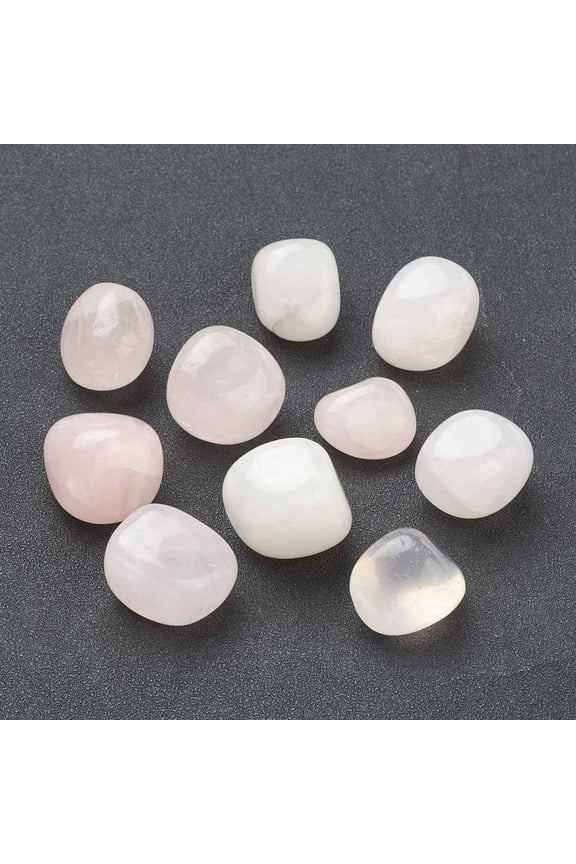 1000g Natural Rose Quartz Beads for Wire Wrapped Pendants Making No Hole/Undrilled Tumbled Stone Healing Stones for 7 Chakras Balancing Crystal Therapy Vase Filler Gems 21~27.5x19~23x12~21mm