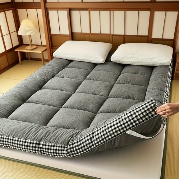 "1000g Roll-Up Mattress - Foldable Tatami Mat - Breathable for Floor, Bed & Camping - Easy Storage