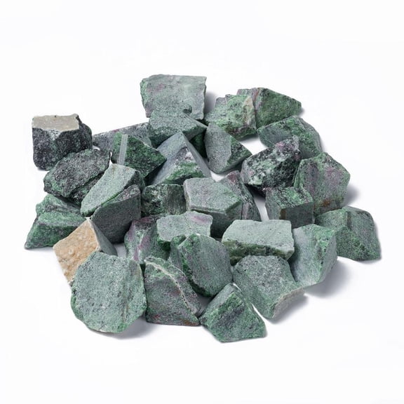 1000g Rough Raw Natural Ruby in Zoisite Beads for Tumbling Decoration Polishing Wire Wrapping Wicca & Reiki Crystal Healing No Hole/Undrilled Nuggets 30~50x27~30x18~23mm 38pcs/1000g