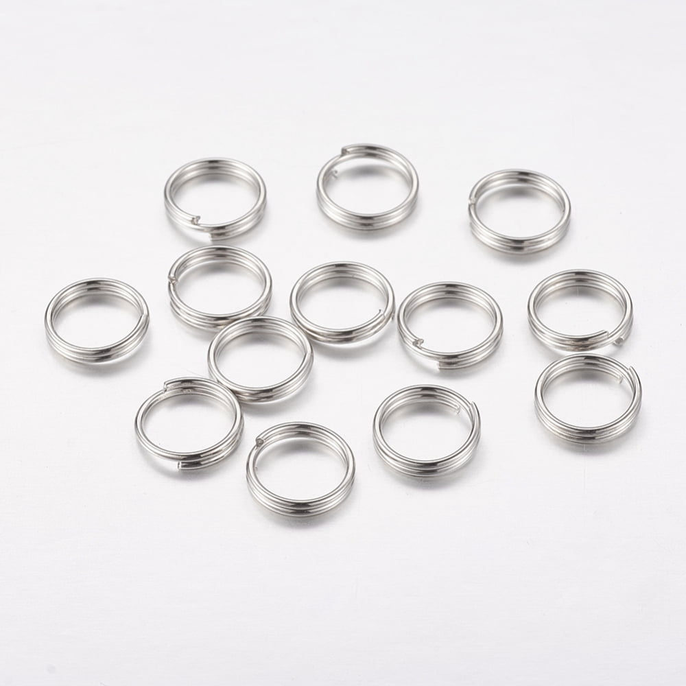 1000gs Iron Split Rings Double Loops Jump Rings Cadmium Free & Lead Free 8x1.4mm about 6.6mm inner diameter about 7000pcs/1000g