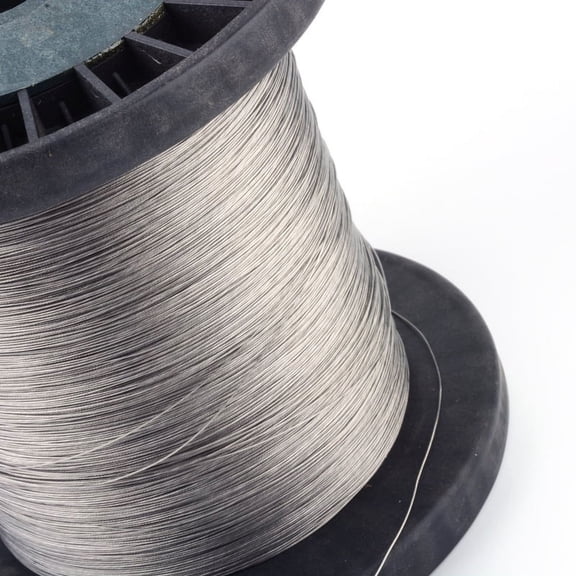 1000gs Tiger Tail Original color Wire Nylon-coated 304 Stainless Steel Raw 24 Gauge 0.5mm about 4921.25 Feet(1500m)/1000g