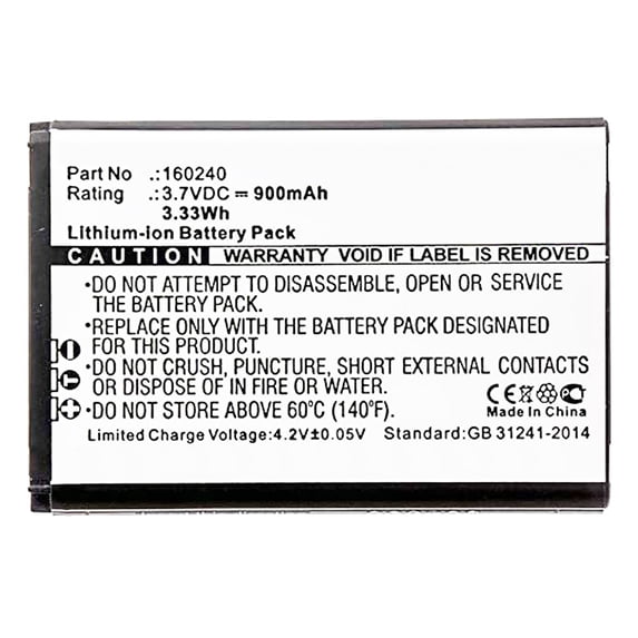 900mAh 160240 Battery for SteelSeries Arctis Pro, H, Siberia 800, Siberia 840